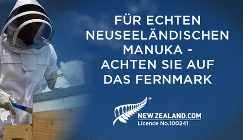 Das Fernmark: Für echten neuseeländischen Manuka Honig