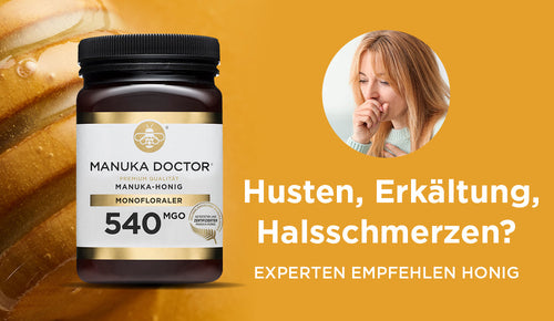 Husten, Erkältung, Halsschmerzen? Experten setzen auf Honig