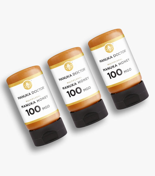 100 MGO Squeezy Manuka Honig 300g - 3er-Pack