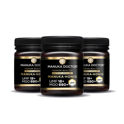3 x UMF 18+ Manuka Honig 250g - MGO 690+